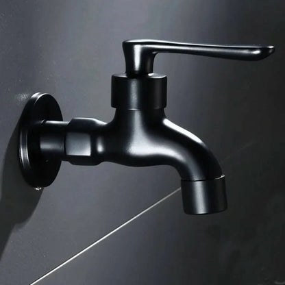 Faucet Wall-Mounted Solid Brass Matte Black