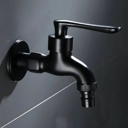 Faucet Wall-Mounted Solid Brass Matte Black