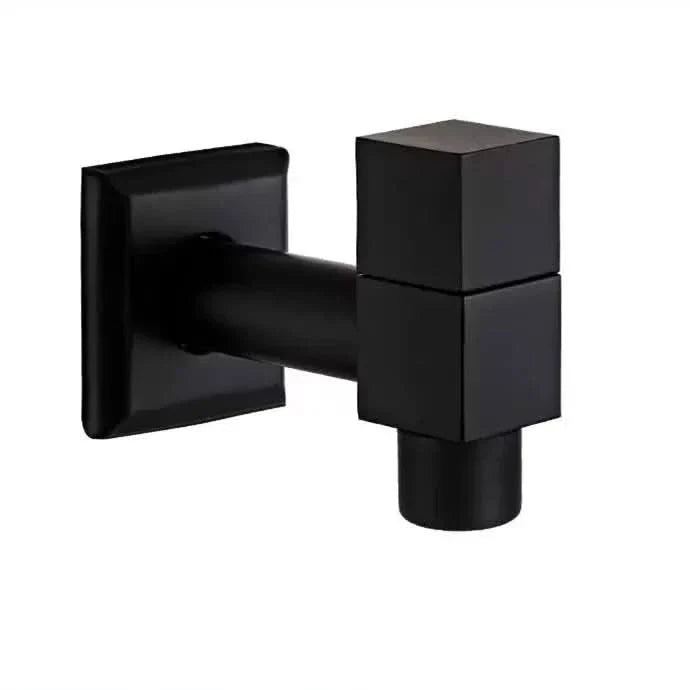 Faucet Wall-Mounted Solid Brass Matte Black