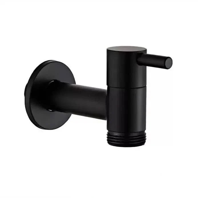 Faucet Wall-Mounted Solid Brass Matte Black