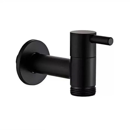 Faucet Wall-Mounted Solid Brass Matte Black
