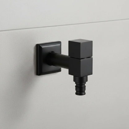 Faucet Wall-Mounted Solid Brass Matte Black