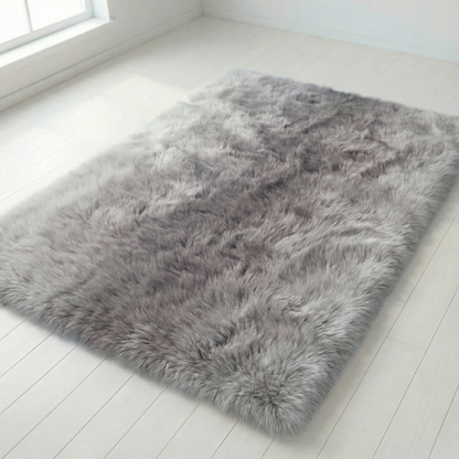 Faux Fur Rug 1.6 Inch Pile Non-Slip Machine Washable