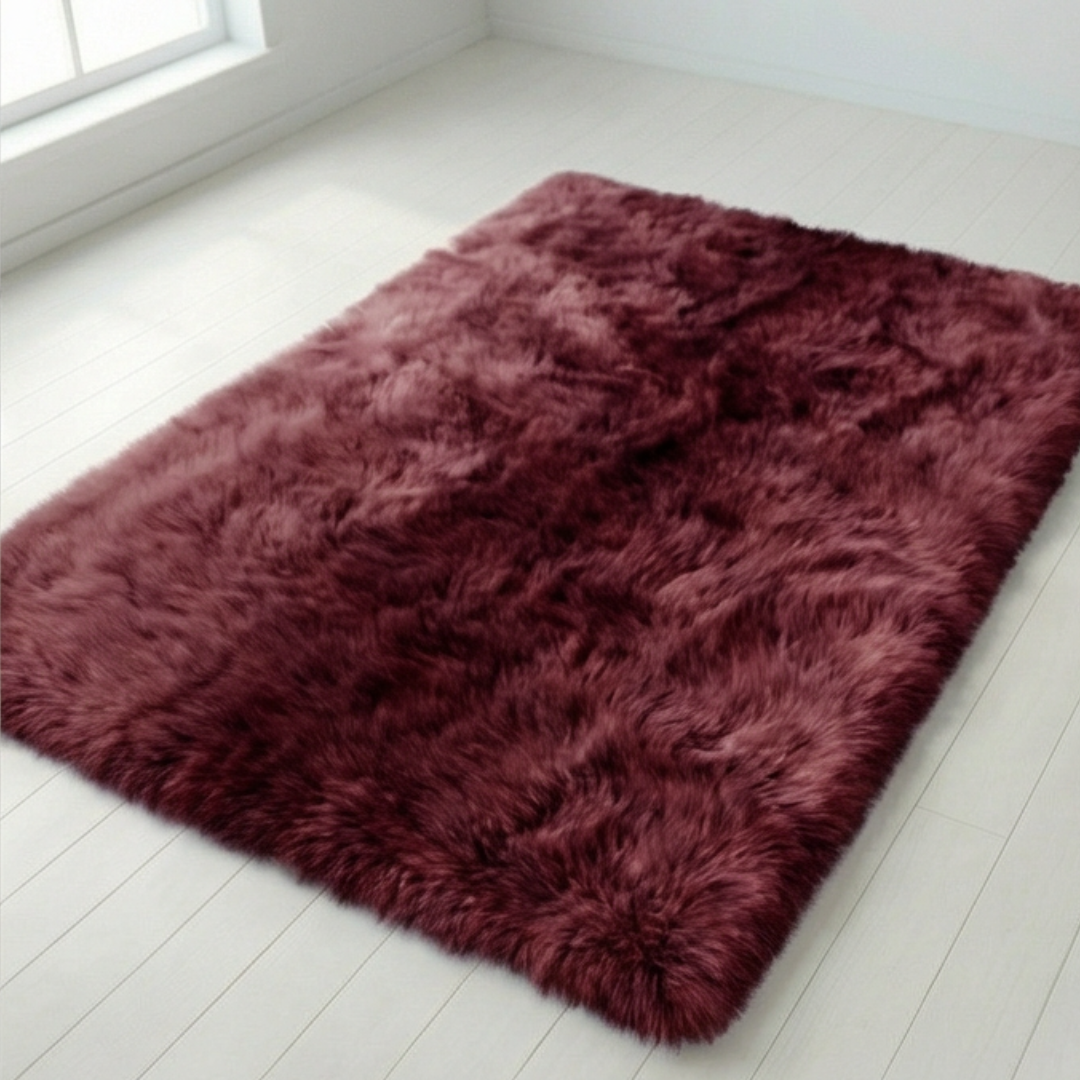 Faux Fur Rug 1.6 Inch Pile Non-Slip Machine Washable