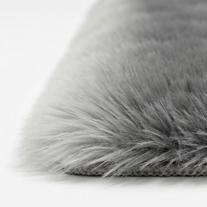 Faux Fur Rug 1.6 Inch Pile Non-Slip Machine Washable