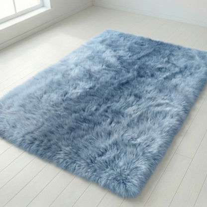 Faux Fur Rug 1.6 Inch Pile Non-Slip Machine Washable