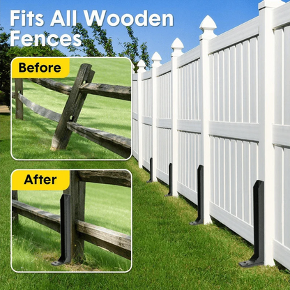 Fence Post Repair Kit 11-Gauge H-Shaped Steel 80 cm