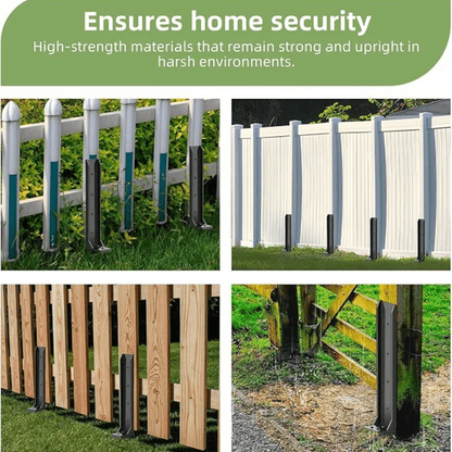 Fence Post Repair Kit 11-Gauge H-Shaped Steel 80 cm