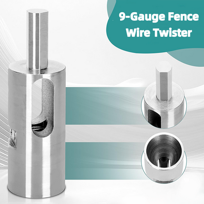 Fence Wire Tensioner Drill-Powered Hardened Steel
