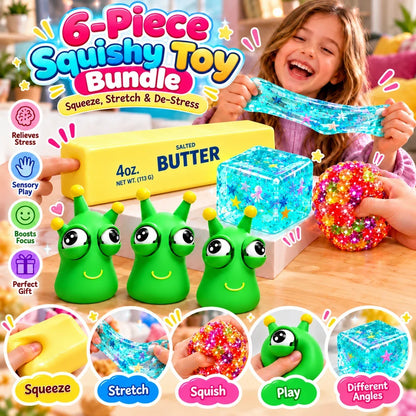Fidget Toy Set Squishy Cube Set of 6