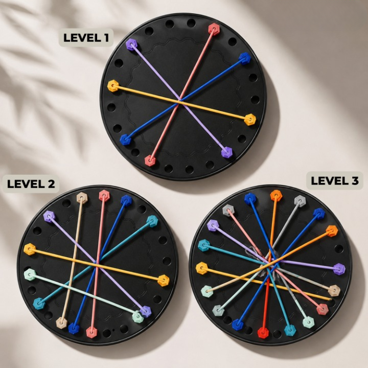 Finger Dexterity Game Brain-Training Portable With Carrying Bag