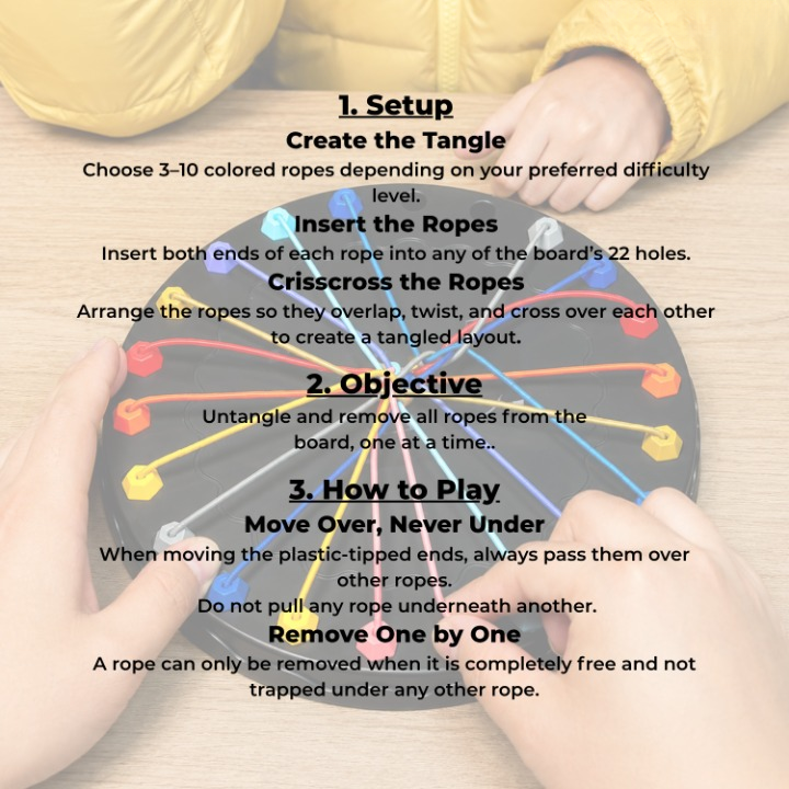 Finger Dexterity Game Brain-Training Portable With Carrying Bag
