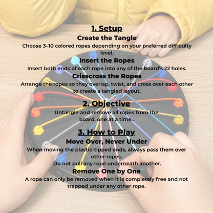 Finger Dexterity Game Brain-Training Portable With Carrying Bag