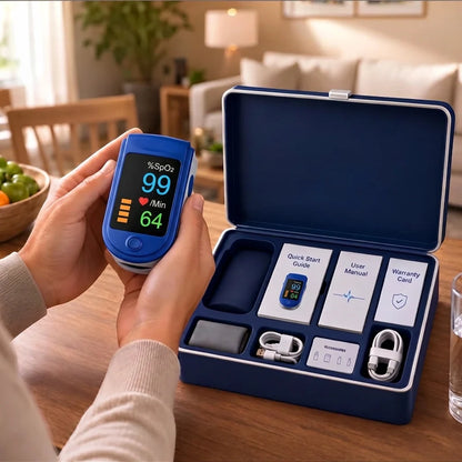 Finger Pulse Oximeter OLED Display Heart Rate Monitor