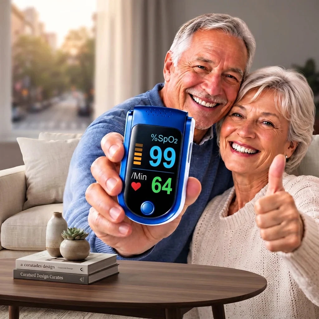 Finger Pulse Oximeter OLED Display Heart Rate Monitor
