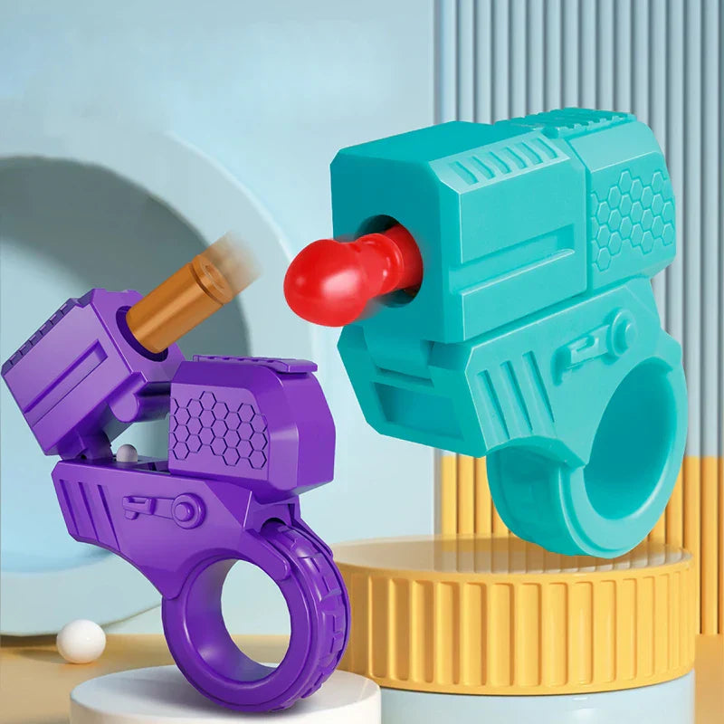Finger Toy Launcher Ergonomic Ring Pocket-Sized