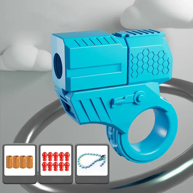 Finger Toy Launcher Ergonomic Ring Pocket-Sized