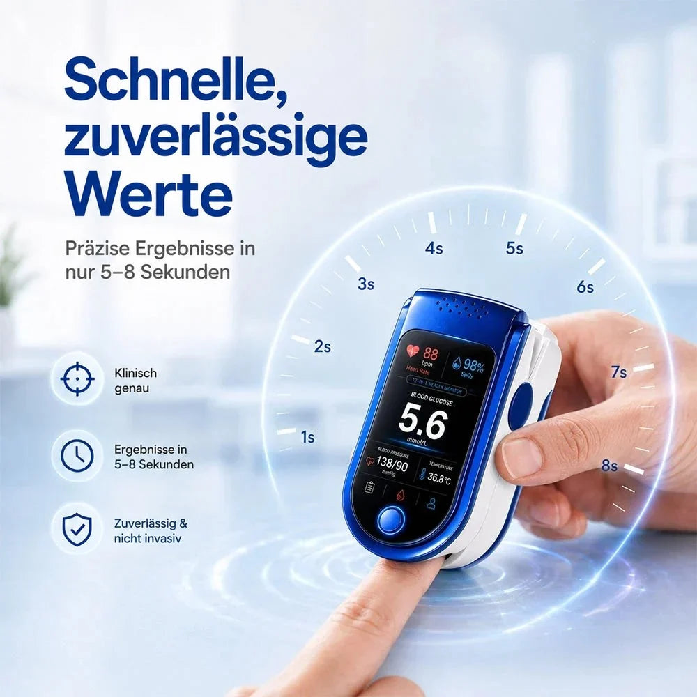 Fingertip Pulse Oximeter Clear Digital Display Daily Monitoring