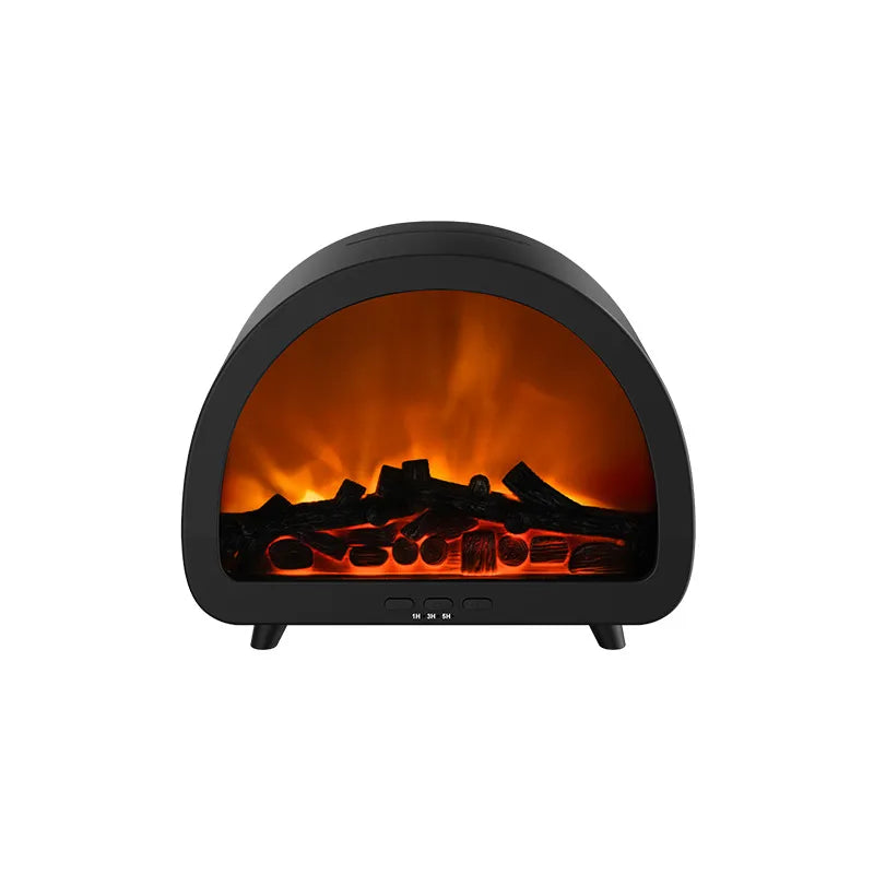 Fireplace Humidifier Realistic LED Flame & Remote Control