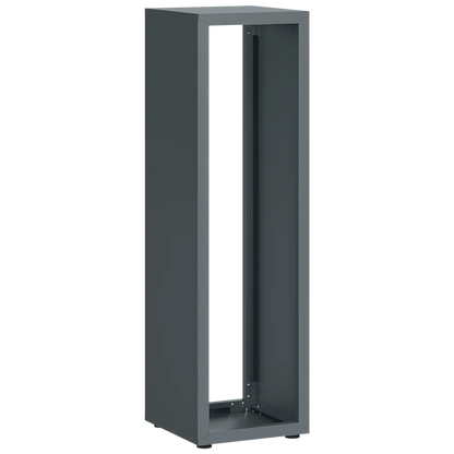 Firewood Rack Galvanized Steel Weather-Resistant Adjustable Feet