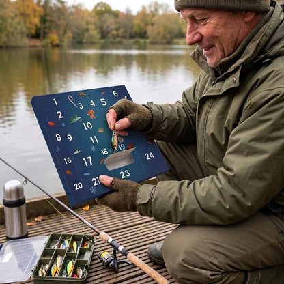 Fishing Advent Calendar 24 Compartments Assorted Lures & Tackle