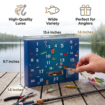 Fishing Advent Calendar 24 Compartments Lures & Tackle Accessories