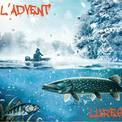 Fishing Advent Calendar 24-Piece Lure & Tackle Set