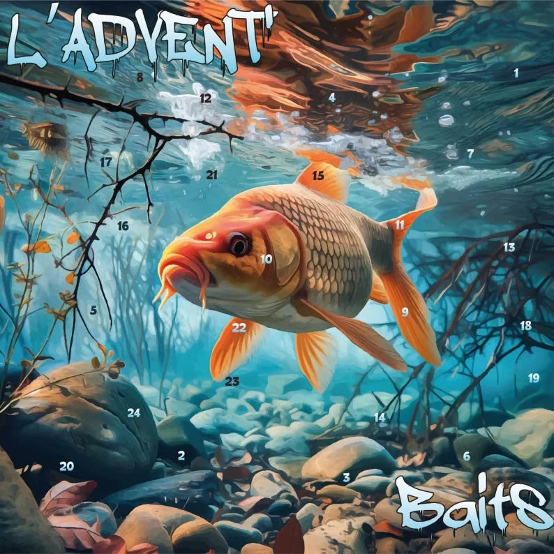 Fishing Advent Calendar 24-Piece Lure & Tackle Set
