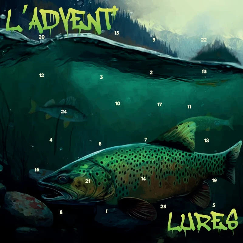 Fishing Advent Calendar 24-Piece Lure & Tackle Set