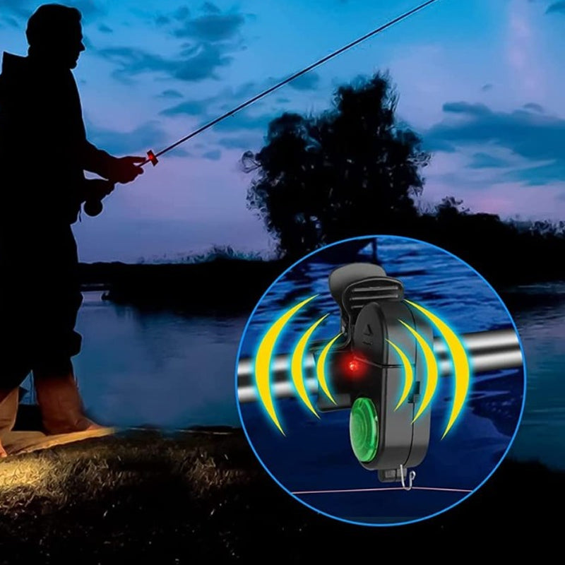 Fishing Bite Alarm Sound & LED Adjustable Sensitivity Weatherproof