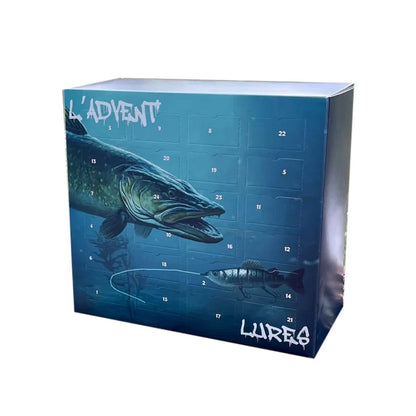 Fishing Lure Advent Calendar 24 Assorted Pre-Rigged Lures