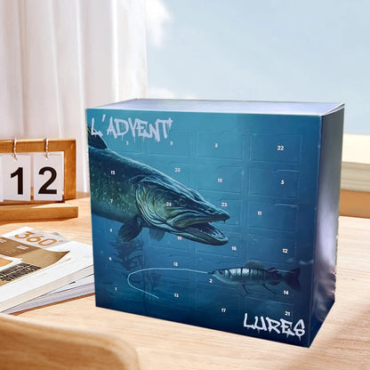 Fishing Lure Advent Calendar 24 Assorted Pre-Rigged Lures
