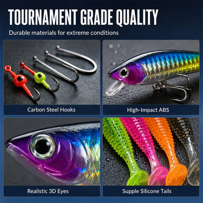 Fishing Lure Advent Calendar 24-Day Countdown Assorted Lures