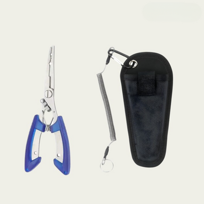 Fishing Pliers 3-in-1 Titanium-Coated Stainless Steel Non-Slip Grip