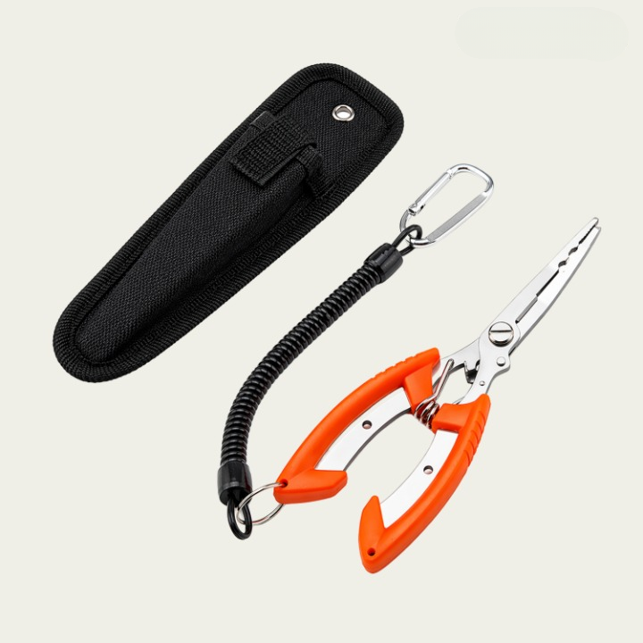 Fishing Pliers 3-in-1 Titanium-Coated Stainless Steel Non-Slip Grip