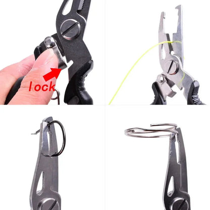 Fishing Pliers Tungsten Carbide Line Cutter & Hook Remover