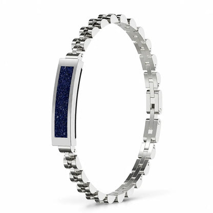 Fitness Tracker Bracelet Screenless Stainless Steel 5-Day Battery Life