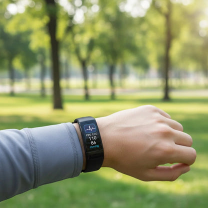 Fitness Tracker ECG Blood Pressure & Heart Rate Monitoring