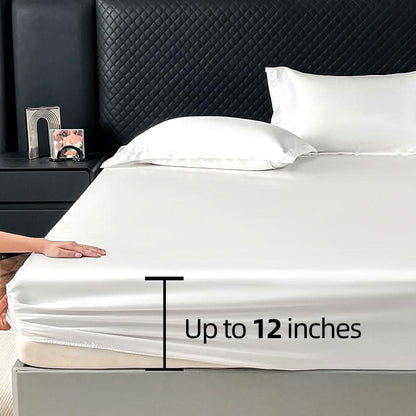 Fitted Mattress Cover Soft Breathable Microfiber Elastic Band