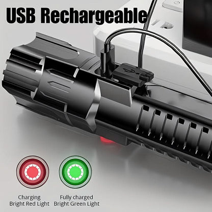 Flashlights USB Rechargeable Aluminum Alloy Set of 2