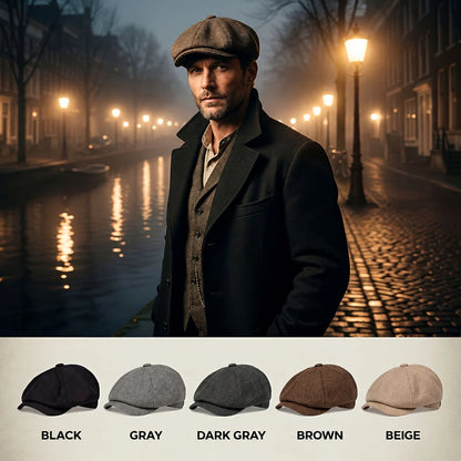 Flat Cap Cotton Newsboy Style Breathable One Size Fits Most