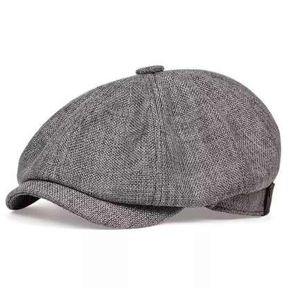 Flat Cap Cotton Newsboy Style Breathable One Size Fits Most