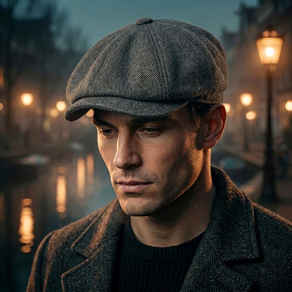 Flat Cap Cotton Newsboy Style Breathable One Size Fits Most