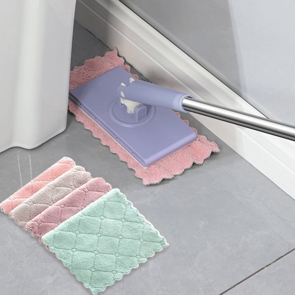 Flat Mop 360° Swivel Touch-Free Pad Change