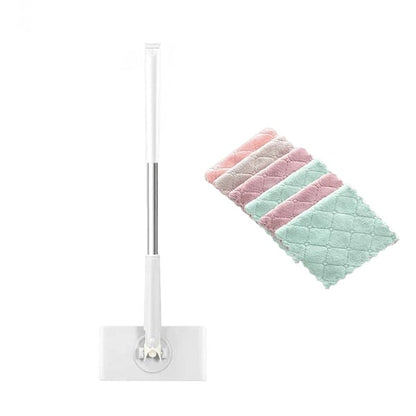 Flat Mop 360° Swivel Touch-Free Pad Change