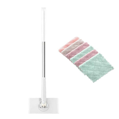 Flat Mop 360° Swivel Touch-Free Pad Change