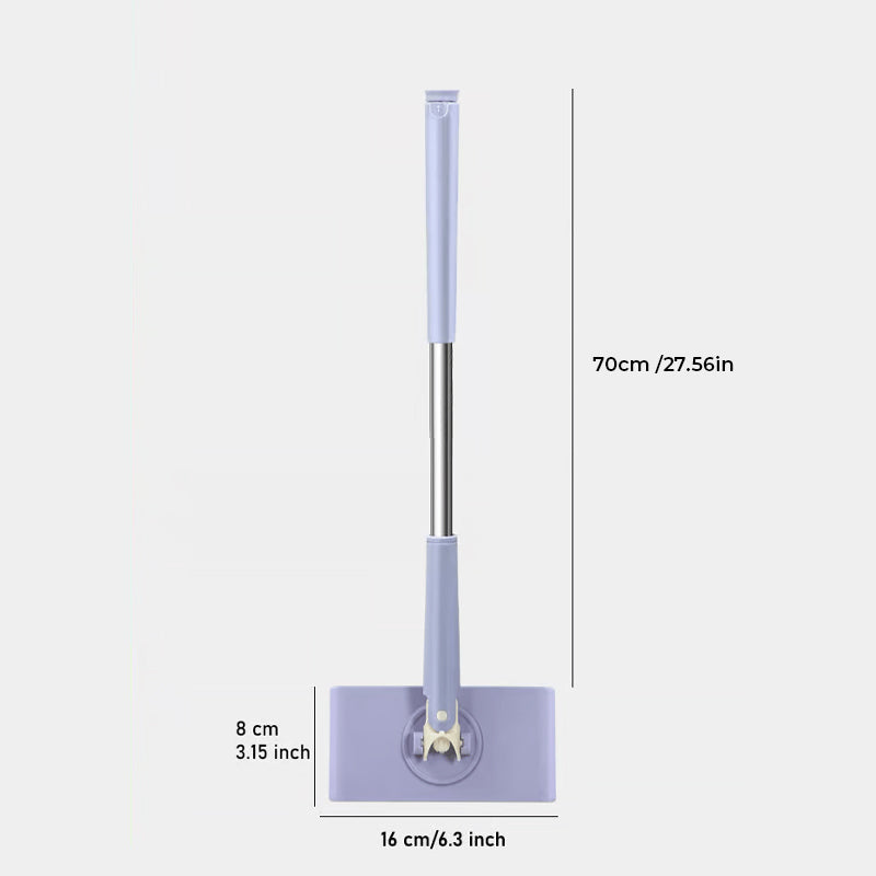 Flat Mop 360° Swivel Touch-Free Pad Change