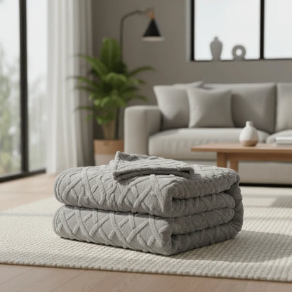 Fleece Blanket Double-Layer Soft Machine-Washable