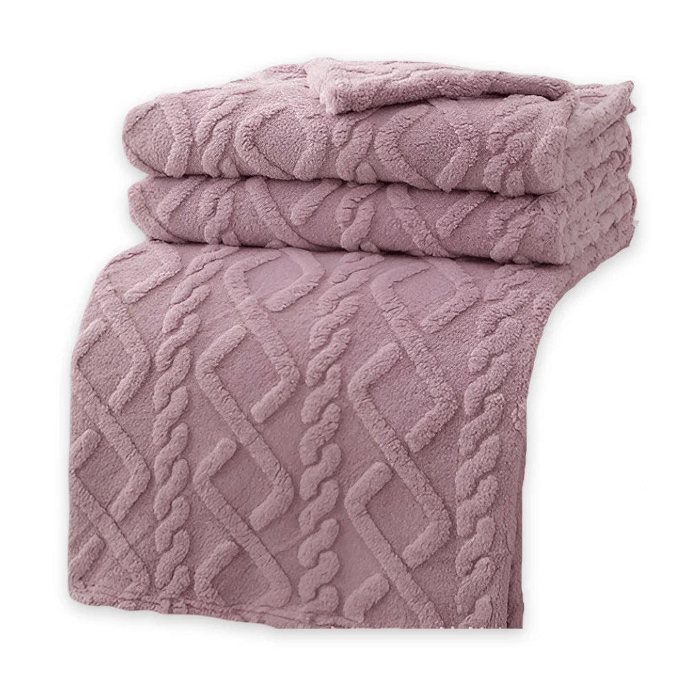 Fleece Blanket Double-Layer Soft Machine-Washable