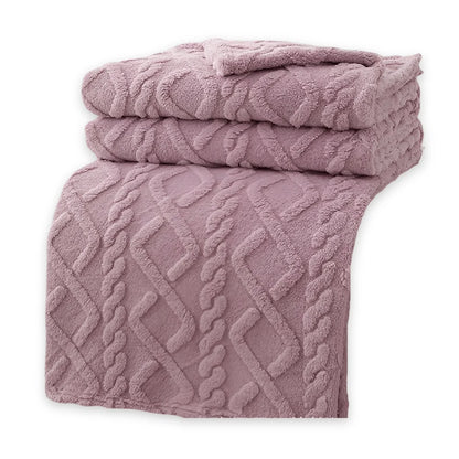 Fleece Blanket Double-Layer Soft Machine-Washable